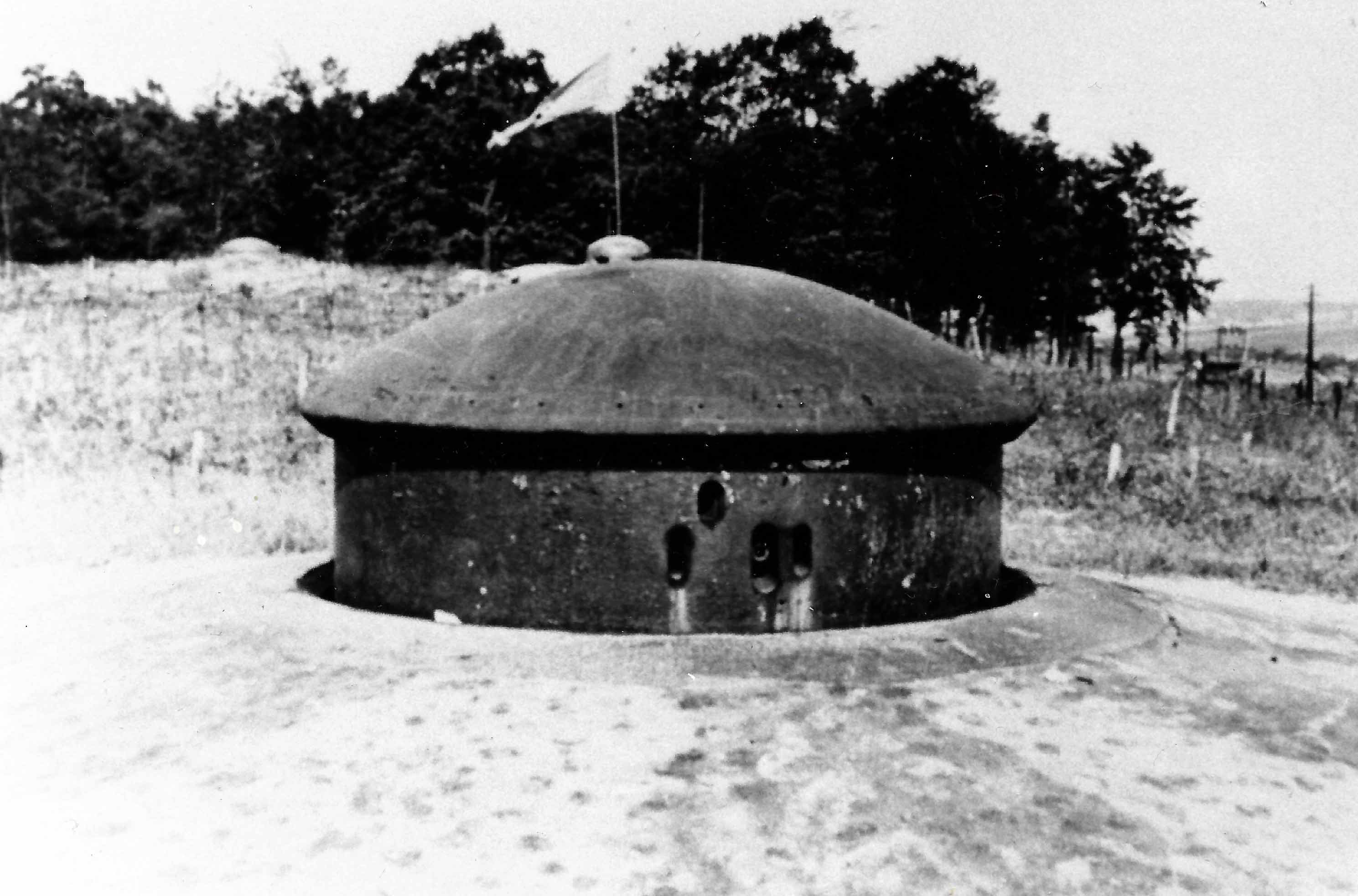 Le bloc 1 du Bambesch après les combats de 1940