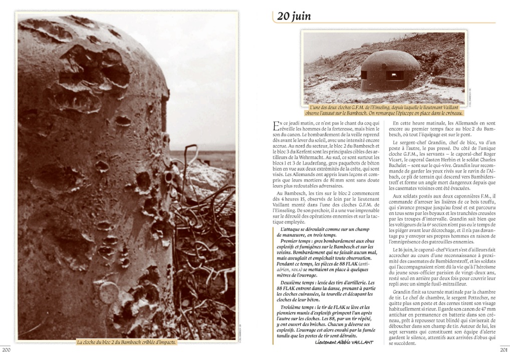 Double page intérieure du livre